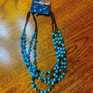Brand new multi strand necklace w/ earrings